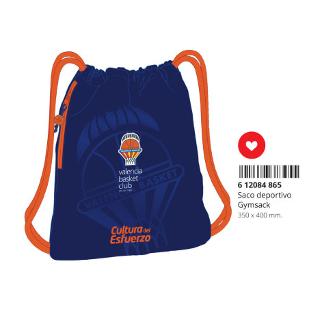 SACO DEPORTIVO VALENCIA BASKET SAFTA26 612084865 40X35 UNIDAD