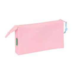 PORTATODO TRIPLE BENETTON BASICS "ROSA PASTEL" SAFTA26 842615744 12X22 UNIDAD