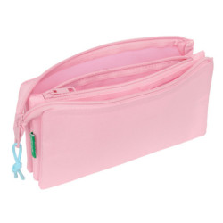 PORTATODO TRIPLE BENETTON BASICS "ROSA PASTEL" SAFTA26 842615744 12X22 UNIDAD