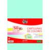 CARTULINAS PAQUETE 50UDS A4 180G SURTIDOS CLAROS 00001493