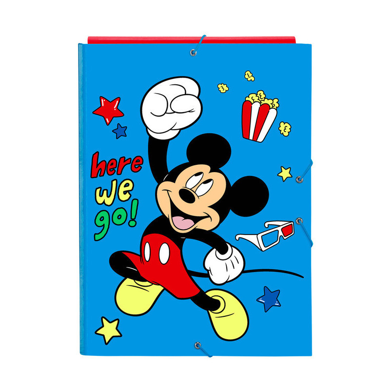 CARPETA FOLIO 3 SOLAPAS MICKEY MOUSE "HAPPY SMILES" 512214068 33,5*26 SAFTA22