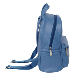 MINI MOCHILA TEEN STITCH "BLUE" SAFTA26 622632843 28X24 UNIDAD
