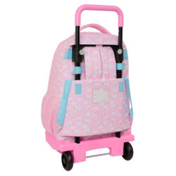 MOCHILA GDE. C/RUEDAS COMPACT EXTRAIBLE GLOWLAB KIDS SAFTA26 612623918 45X33 UNIDAD