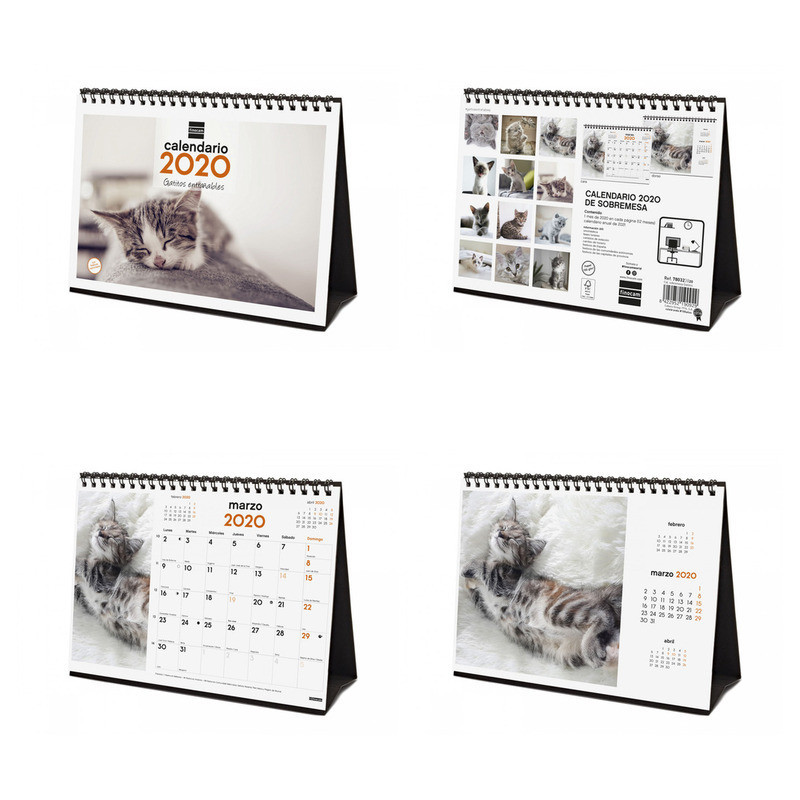 AGENDA ANUAL FINOCAM20 CAL.SOBREM.2020 GATITOS+ 780323820