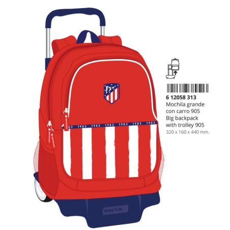 MOCHILA 665+CARRO 905 ATCO. DE MADRID 1ª EQUIPACION 20/21 612058313 44*32 SAFTA22