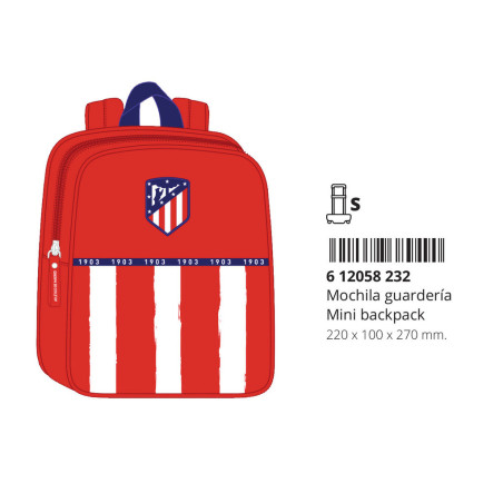 MOCHILA GUARDERIA ADAPT.CARRO ATCO. DE MADRID 1ª EQUIPACION 20/21 612058232 27*22 SAFTA22