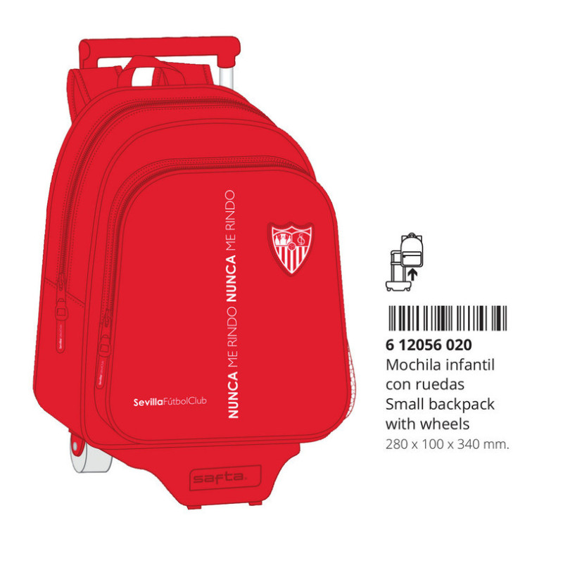 MOCHILA 006+CARRO 705 SEVILLA FC CORPORATIVA 612056020 34*28 SAFTA22
