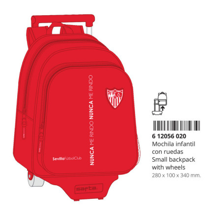 MOCHILA 006+CARRO 705 SEVILLA FC CORPORATIVA 612056020 34*28 SAFTA22