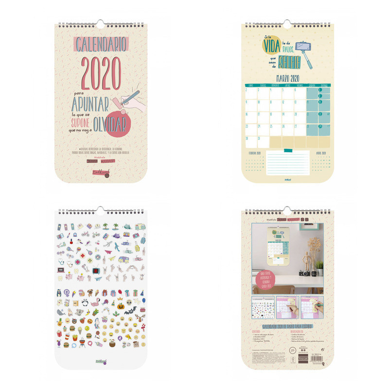 AGENDA ANUAL FINOCAM20 CALENDARIO PARED TALKUAL 2020+ 785120020