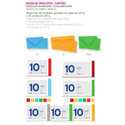 SOBRE FIRMO AMERICANO COLOR 110*220 + TARJETA A JUEGO VERDE BILLAR PTE 10U 10357 ^