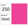 CARTULINA IRIS 50X65 250G  FLUOR FUCSIA 25H.