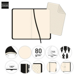 CUADERNO FINOCAM A4 TAPA FLEXIBLE A-5 DESIGN LISO BUTTERFLY 8053105