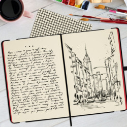 CUADERNO FINOCAM A4 TAPA FLEXIBLE A-5 DESIGN LISO LION 8053101