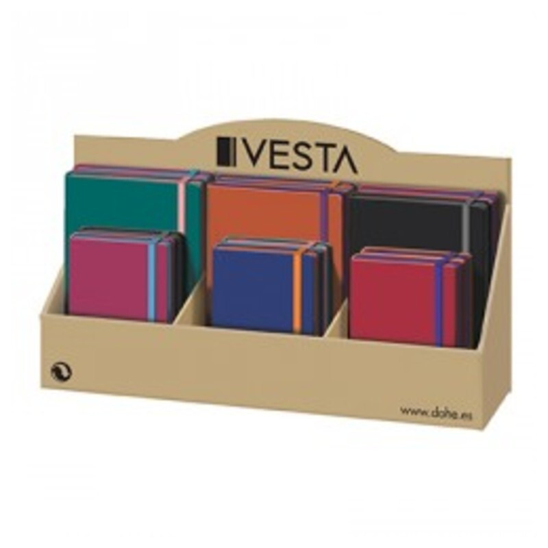 LIBRETA TIPO MOLESKINE 8º 100H DOHE17 VESTA EDGE LISO COLORES 10672