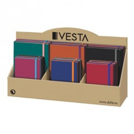LIBRETA TIPO MOLESKINE 8º 100H DOHE17 VESTA EDGE LISO COLORES 10672