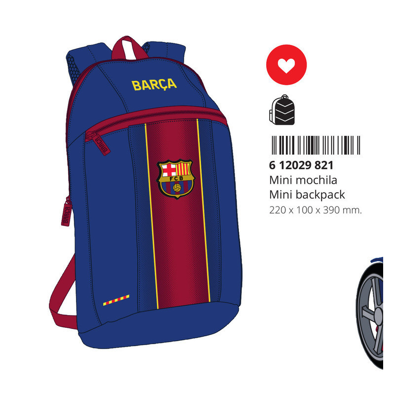 MINI MOCHILA F.C.BARCELONA 1ª EQUIP. 20/21 612029821 39*22 SAFTA22