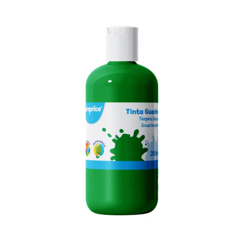 TEMPERA GOUACHE EUROPRICE 250ML COLOR VERDE ES2718 UNIDAD