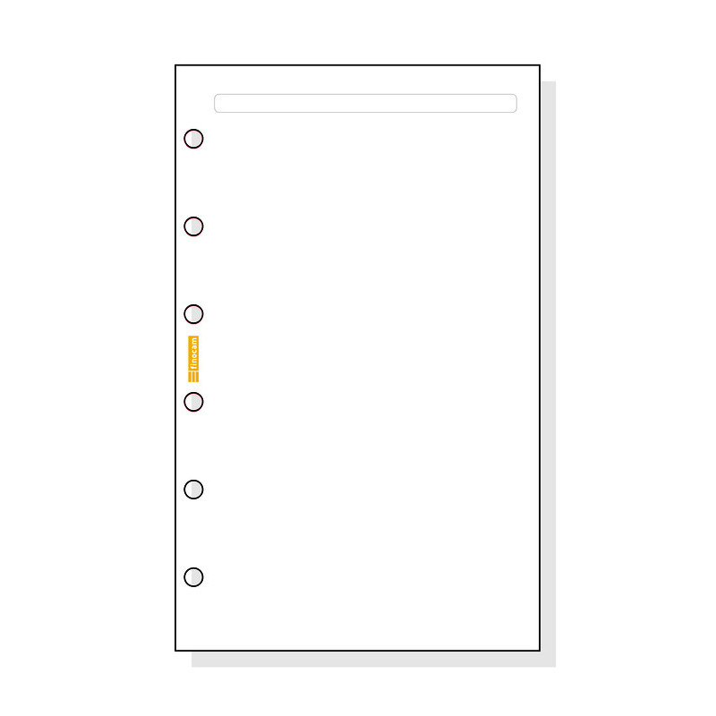 AGENDA RECAMBIO FINOCAM 603 LISO BLANCO C342