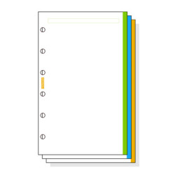 AGENDA RECAMBIO FINOCAM 603 LISO BLANCO BANDA COLOR C345