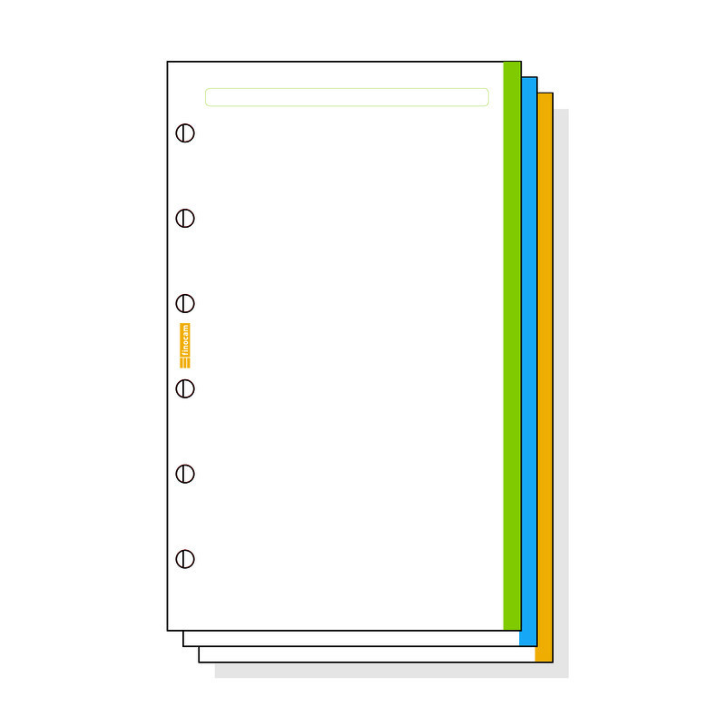 AGENDA RECAMBIO FINOCAM 603 LISO BLANCO BANDA COLOR C345
