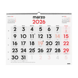 CALENDARIO PARED MIXTO XL 2026+ FINOCAM26 780020026 540 X 5 X 430 MM
