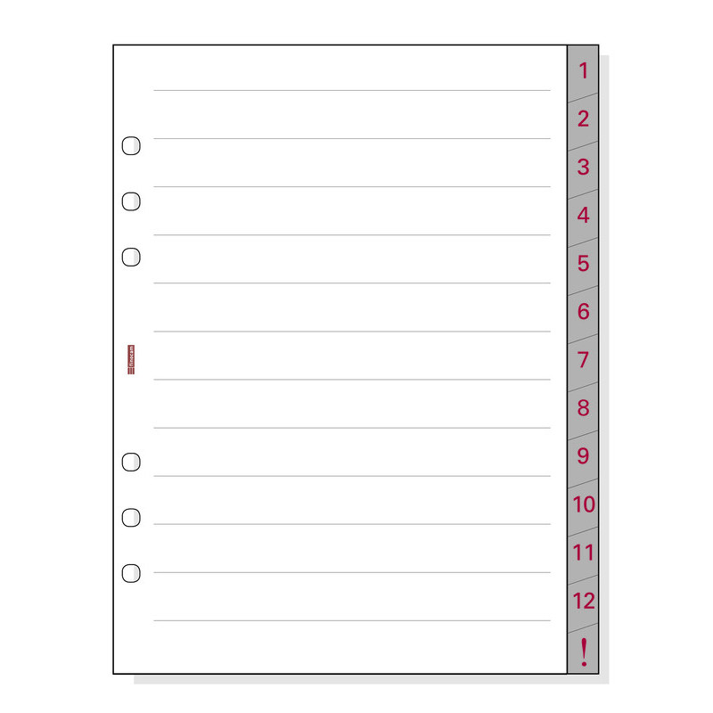 AGENDA RECAMBIO FINOCAM OPEN 1000 INDICE 1-12 R1072