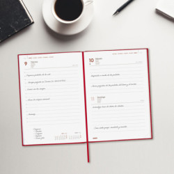 AGENDA PORTO Y10 1DP 2026 ROJO+ FINOCAM26 623533026 145 X 23 X 210 MM