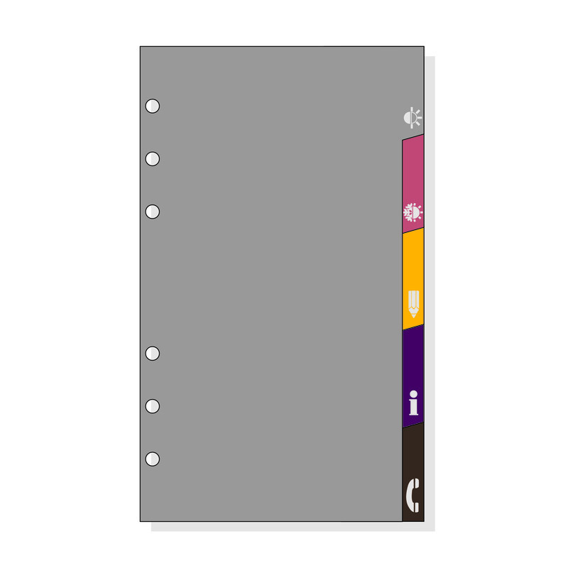 AGENDA RECAMBIO FINOCAM 609 JUEGO 5 GUIAS C963