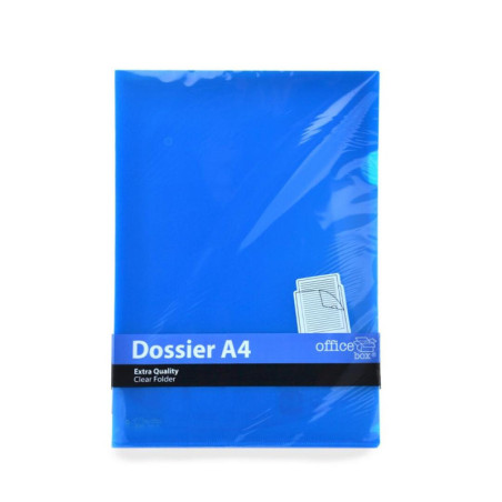 DOSSIER UÑERO PP A4 OFFICE BOX SURTIDO 4 COLORES PTE 40U