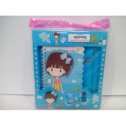 CUADERNO SORT 8º DECORADO GIRLS RELIEVE 1446 ^