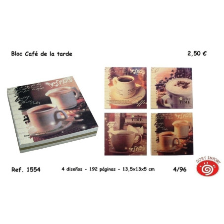 CUADERNO SORT CAFFE 14*14 1554 ^