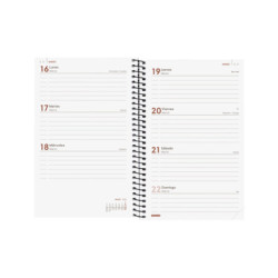AGENDA YEAR E5 SVH 2026 NEGRO+ FINOCAM26 741446026 125 X 14 X 181 MM