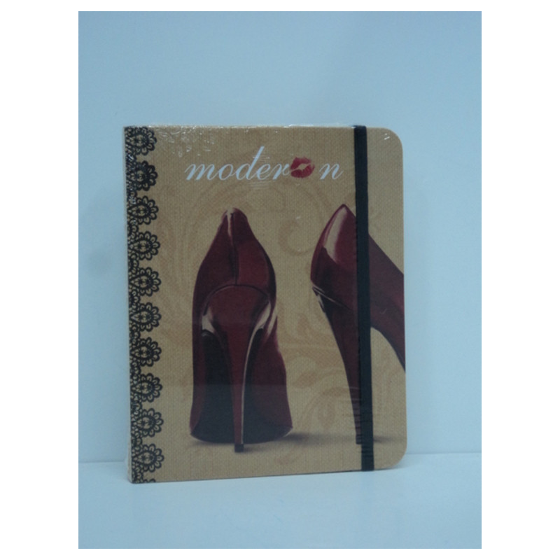 BLOC NOTAS SORT ENCUADERNADA C/GOMA MODERN CHIC 2020 ^