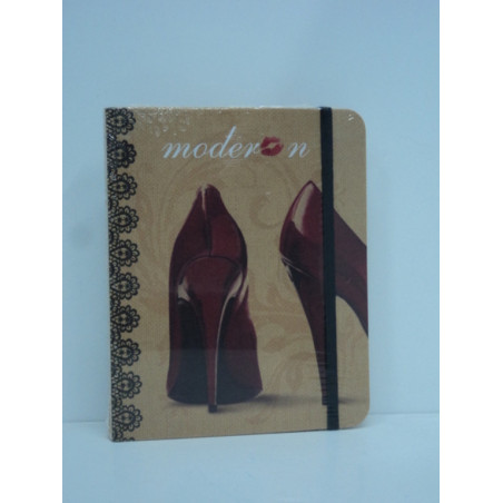 BLOC NOTAS SORT ENCUADERNADA C/GOMA MODERN CHIC 2020 ^