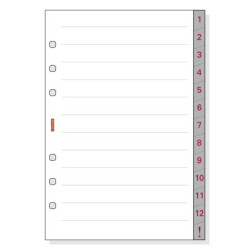 AGENDA RECAMBIO FINOCAM OPEN 500 INDICE 1-12 R572