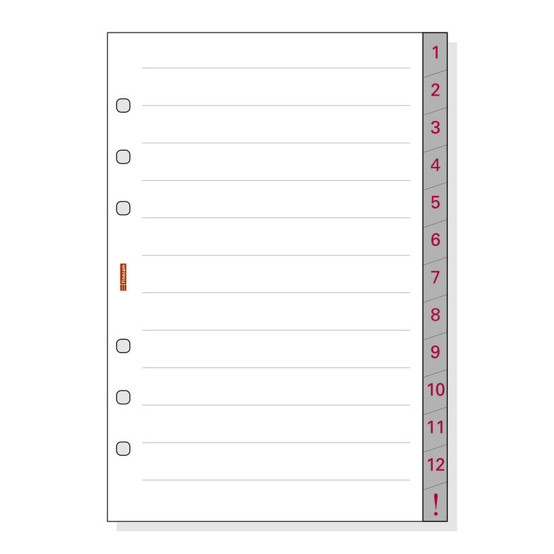 AGENDA RECAMBIO FINOCAM OPEN 500 INDICE 1-12 R572