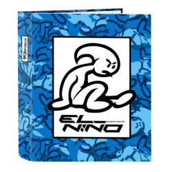 CARPETA F. 4 ANILLAS LOMO ANCHO EL NIÑO "BLUE BAY" 512232657 33*27 SAFTA22