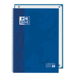 CUADERNO EUROPEAN ENRI OXFORD SCHOOL TAPA EXTRA FOLIO 80H 5*5  PACK 3U 400195024