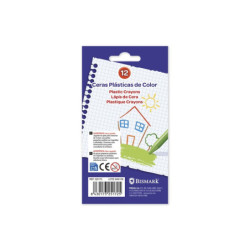 PACK 24 CAJAS CERAS DURAS ESCOLARES BISMARK KIDS 12 COLORES HQ 325172 POESSA