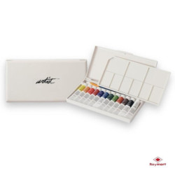 ACUARELAS EN ESTUCHE PLASTICO ALEX BOG 15 COLORES TUBOS 12ML PROFESSIONAL AB-0107