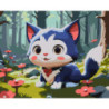 LIENZO ALEX BOG PINTAR POR NUMEROS 40*50 GATO AZUL SG-0893