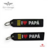 LLAVERO TELA ALEX BOG I LOVE PAPA EF-100 UNIDAD