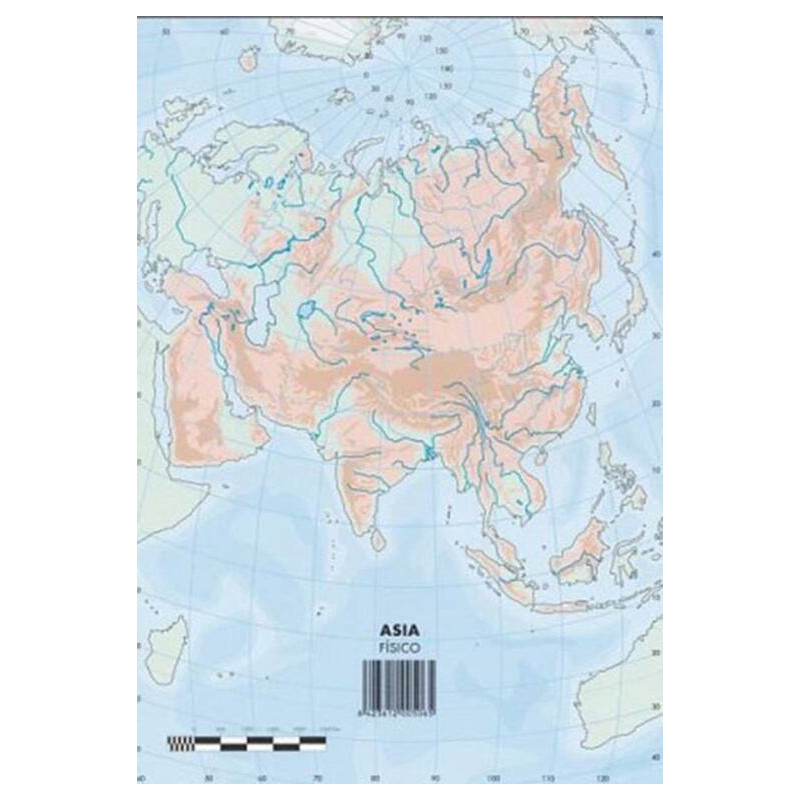 MAPAS MUDO ASIA FISICO PTE 50U SELVI