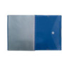 CARPETA ESCAPARATE A4 DEQUA ESPIRAL 20FUNDAS CON GOMAS Y SOBRE AZUL 40357
