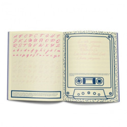 RUBIO CALIGRAFIA LIBRETA LETTERING UN VIAJE EN TIEMPO AÑOS 80 40PAG