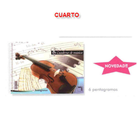 BLOC MUSICA PACSA 4º APAISADO 6 PENTAGRAMAS MEDIANO 20H 18803