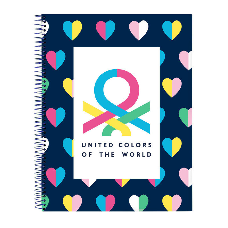 BLOC A4 MICRO120 H BENETTON "CORAZONES" 512250064 29,7*21 SAFTA22