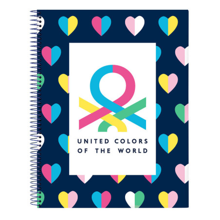 BLOC A4 MICRO120 H BENETTON "CORAZONES" 512250064 29,7*21 SAFTA22