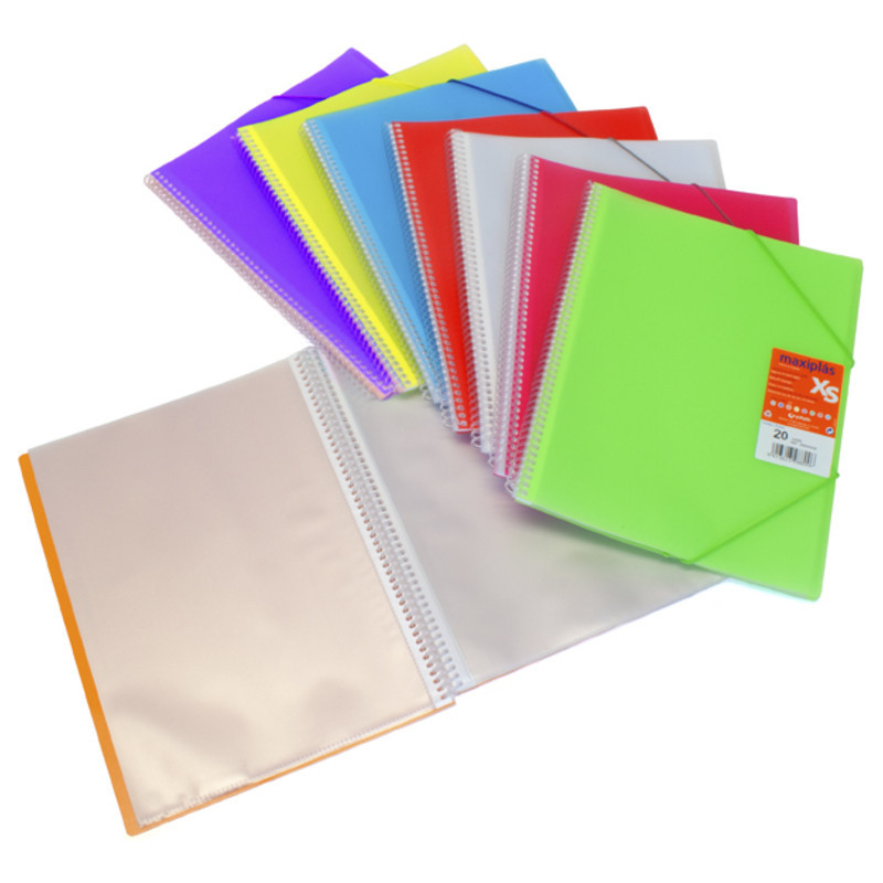 CUADERNO A-4 MAXIPLAS 80H 10F TRANSPARENTE AZUL 39842530 GRAFOPLAS