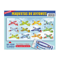 MAQUETAS 3D ARGU RECORTABLES AVION PEQUEÑO 33348 ^
